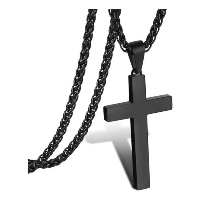 Minimalist Cross Alloy Pendant Necklace